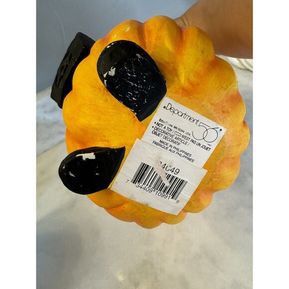 Pumpkin Costume Trick or Treater 11" Halloween HTF Department 56 - Picture 9 of 10